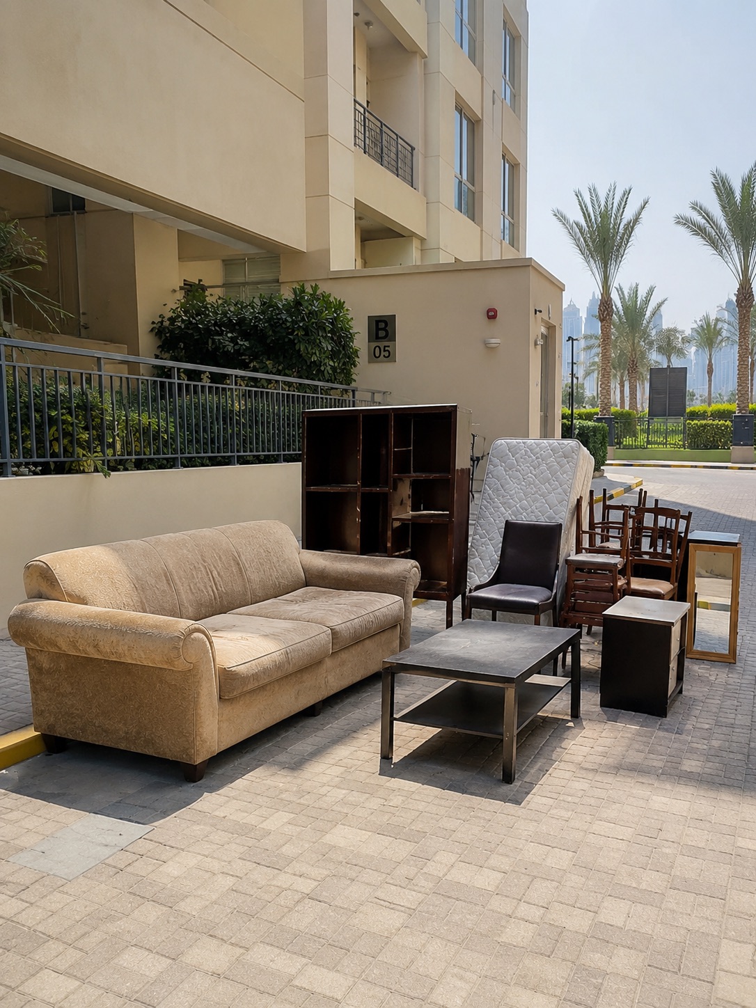 Items ready for free junk collection Dubai
